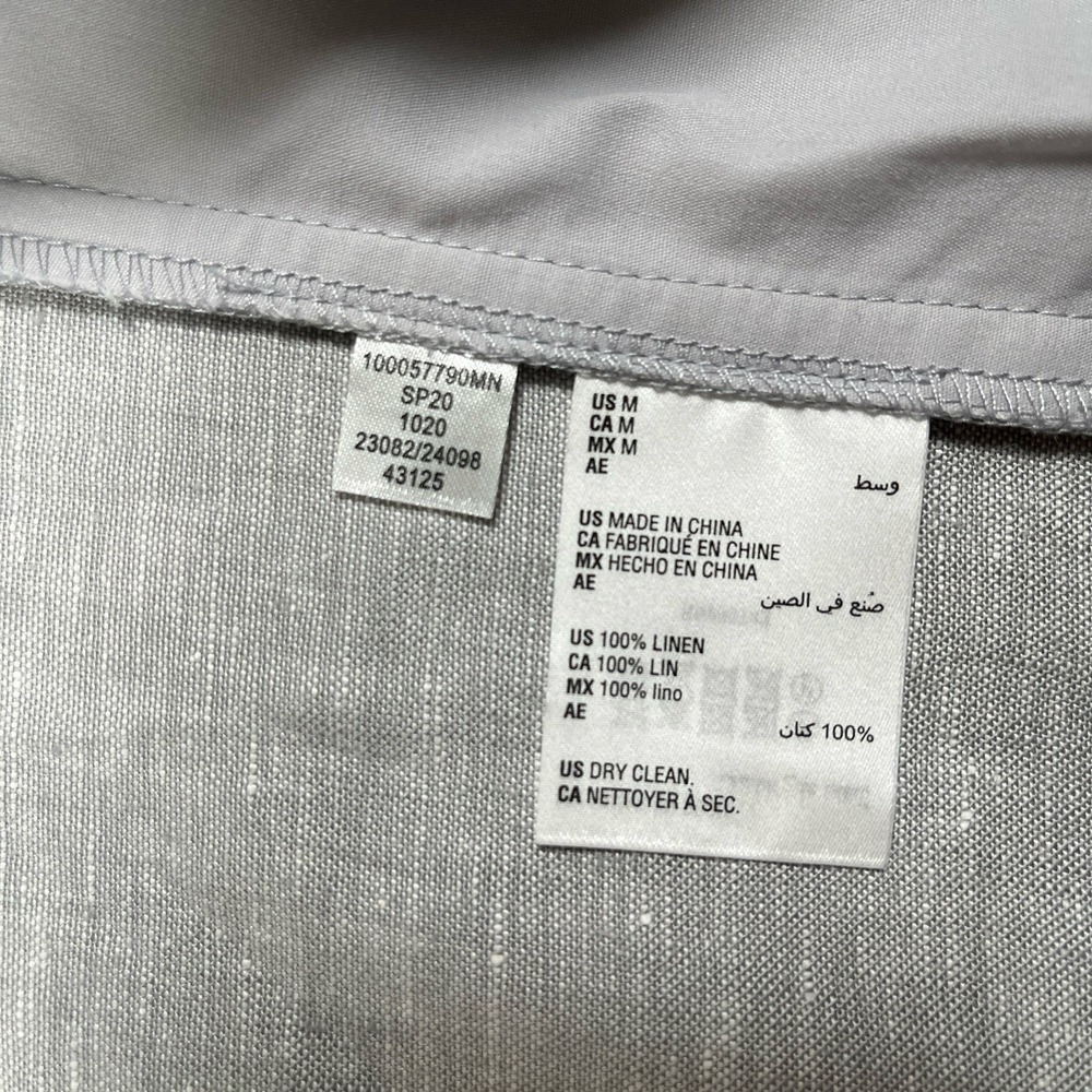 NWT-Tasso Elba Blazer Mens M Grey 100% Linen Sport Coat Jacket Island Summer - Picture 4 of 9